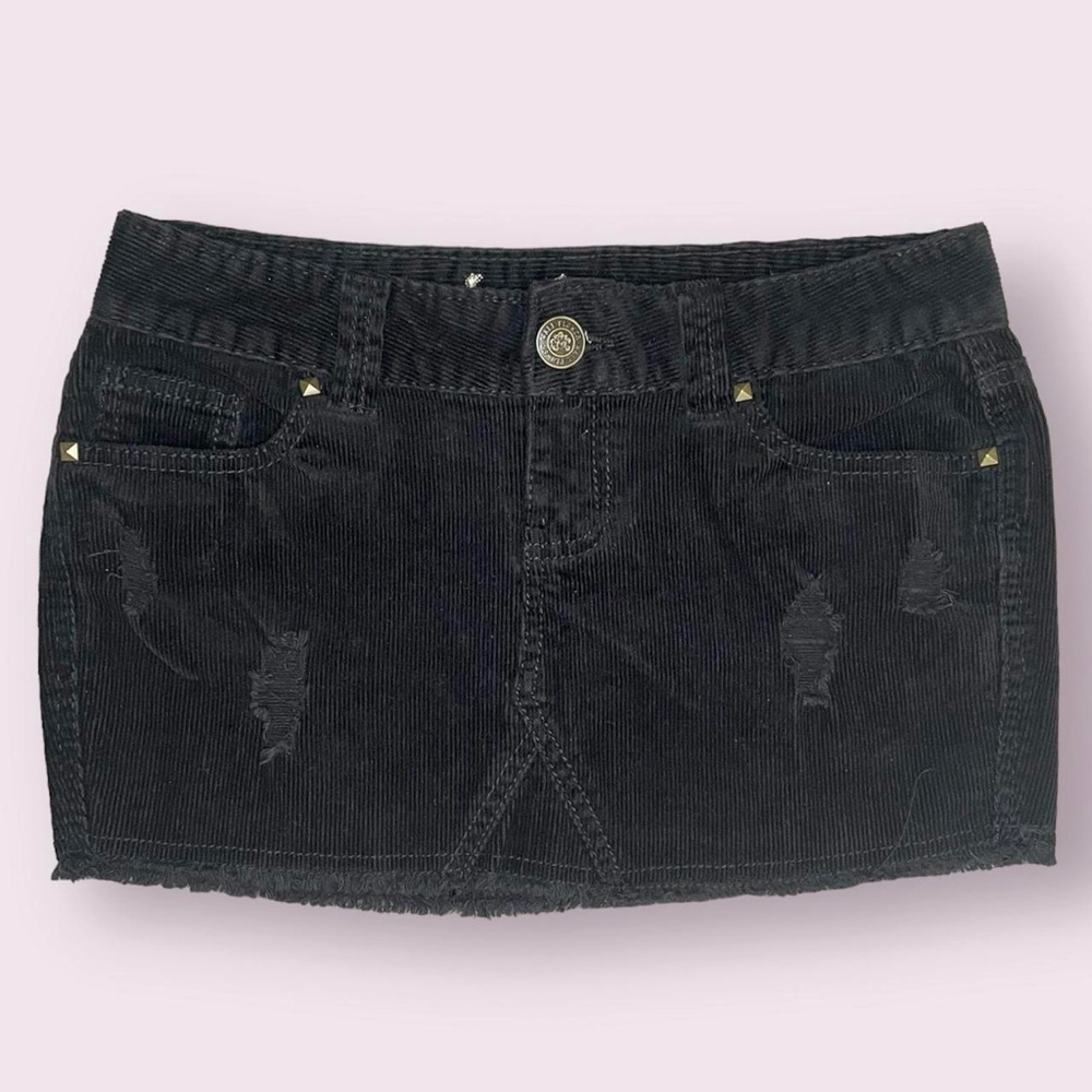 Y2k Corduroy Micro Mini Skirt by Wallflower Size 3